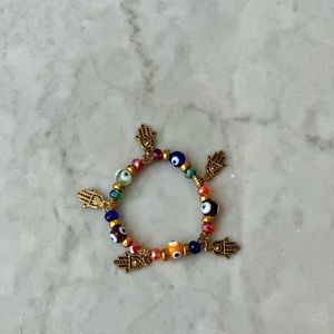 Colorful Eye Beaded Bracelet